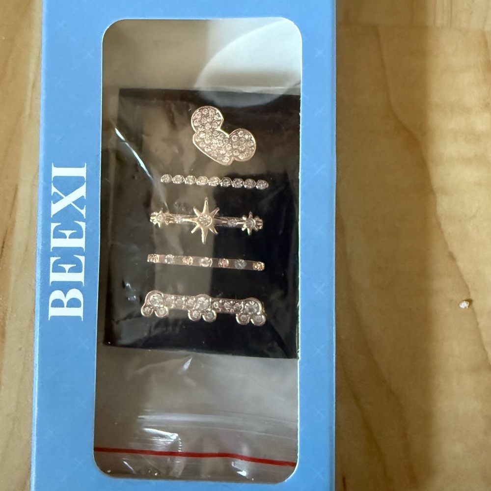 Beexi Disney Rhinestone Watch Clip Set - Gold - Picture 2 of 6